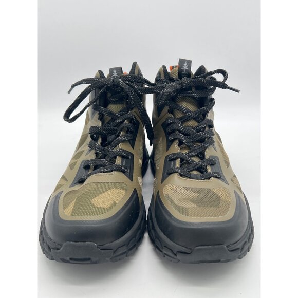 Mens Bass Outdoor Camouflage Hiking Boots Size 9M Durable Rubber Sole Lightweigh - Picture 1 of 8